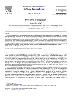 Problems of projection