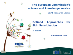 Skin sensitisation