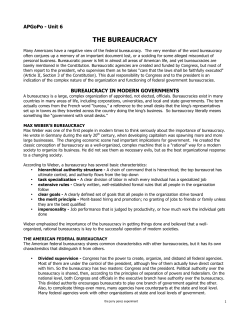 the bureaucracy - the jerry perez experiment