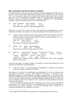 Non-culminating accomplishments and the