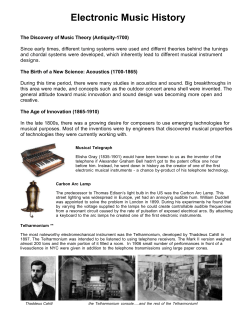 Electronic Music History