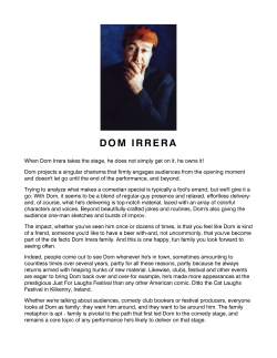 Dom Irrera Bio