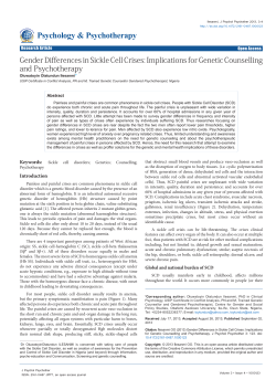 Gender Differences in Sickle Cell Crises