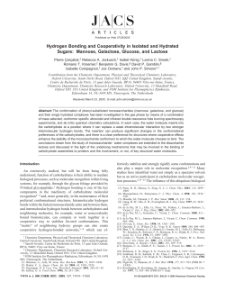 Hydrogen Bonding and Cooperativity in Isolated and Hydrated Sugars