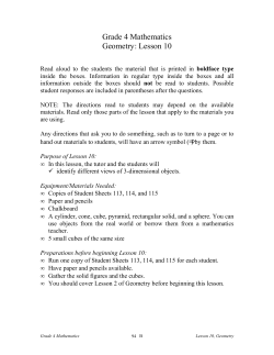 Lesson 10 - Charlie French