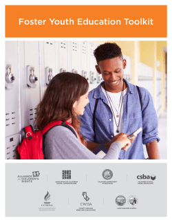 Foster Youth Education Toolkit - Alliance for Children`s Rights