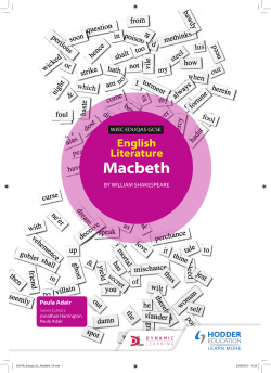 Macbeth - Hodder Education