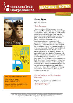 Paper Town - Harper Collins Australia
