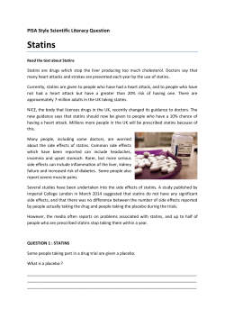 Statins - Learning Wales
