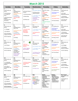 March 2015 - Orchard Hill Sudbury