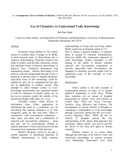 Revised Chemistry and Vedic Knowledge ms2