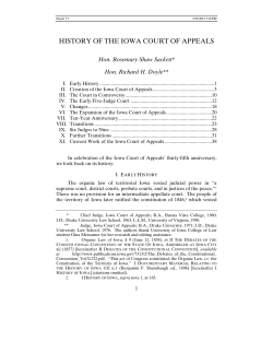 history of the iowa court of appeals