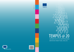 TEMPUS @ 20 A retrospective of the Tempus Programme