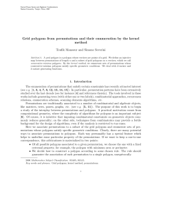 Grid polygons from permutations and their enumeration by the