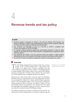 Revenue trends and tax policy