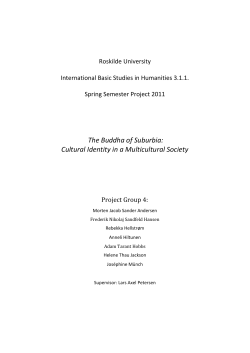The Buddha of Suburbia: Cultural Identity in a Multicultural Society