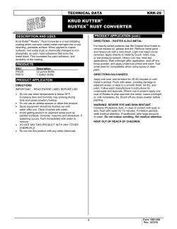 krud kutter&reg; rustex&trade; rust converter - Rust