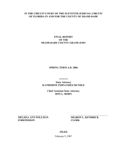 It is with a special sense of pride that we in Dade County can point to