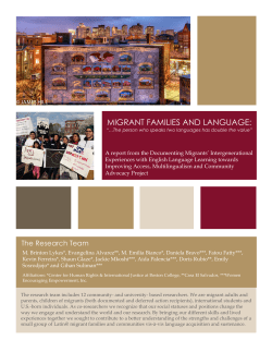 migrant families and language