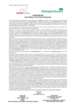 8600000000 Euro Medium Term Note Programme
