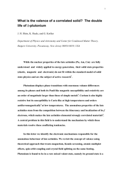 What is the valence of a correlated solid? The double life of delta
