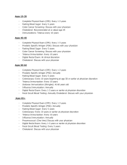 Ages 19-39 - Complete Physical Exam (CPE): Every 1