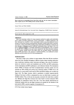 Heavy metal ions in transcription factors from HeLa cells: Sp1, but