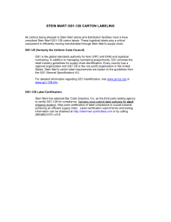 GS1-128 Carton Label Guidelines
