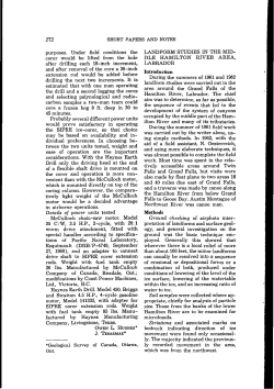 landform studies in the middle hamilton river area, labrador