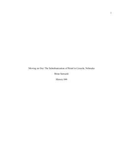 1 Moving on Out: The Suburbanization of Retail in
