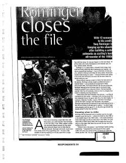 Tony Rominger i hanging up his wheel after building a soli palmares