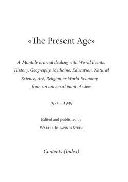 The Present Age - Archivverlag Agraffe