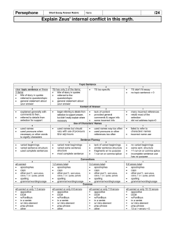 Explain Zeus` internal conflict in this myth.