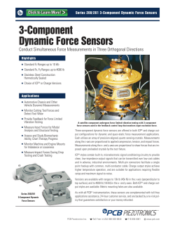 3-Component Dynamic Force Sensors