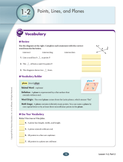 Points, Lines, and Planes