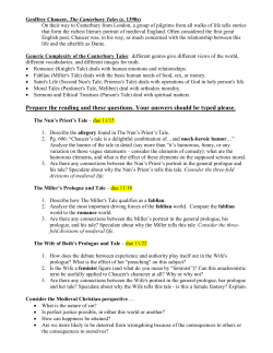 Generic Complexity of the Canterbury Tales: different