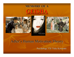 MEMOIRE OF A GEISHA