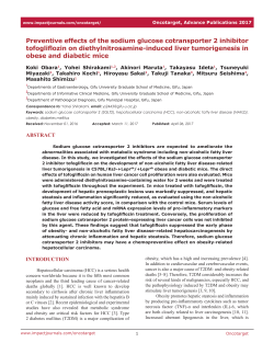 Preventive effects of the sodium glucose cotransporter 2 inhibitor