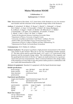 Mainz Microtron MAMI - A1