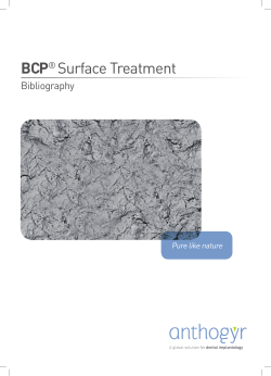 BCP&reg; Surface Treatment