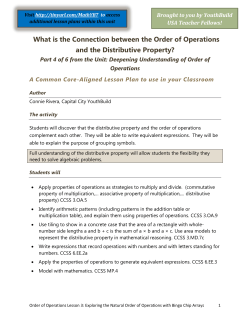 Order of Operations Unit