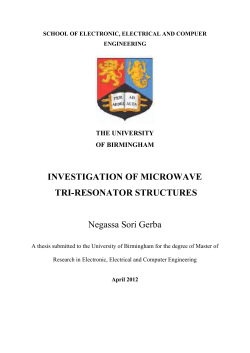 INVESTIGATION OF MICROWAVE TRI