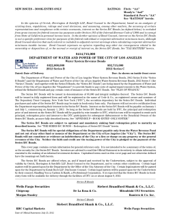 Department of Water and Power of the City of Los - EMMA