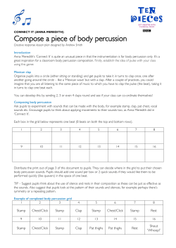 Compose a piece of body percussion