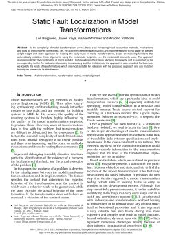 Static Fault Localization in Model Transformations
