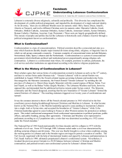 Lebanon Confessionalism