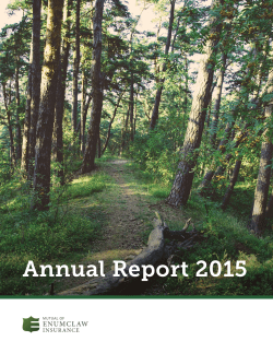Annual Report 2015 - Mutual of Enumclaw