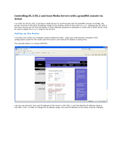 Network Configuration for Art-Net with GrandMA