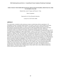 Structure of the MOHO discontinuity beneath South Korea from