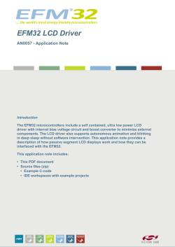 EFM32 LCD Driver